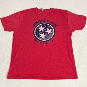 WHISKEY JAM Shirt Mens Extra Large Soft Shortsleeve Nashville